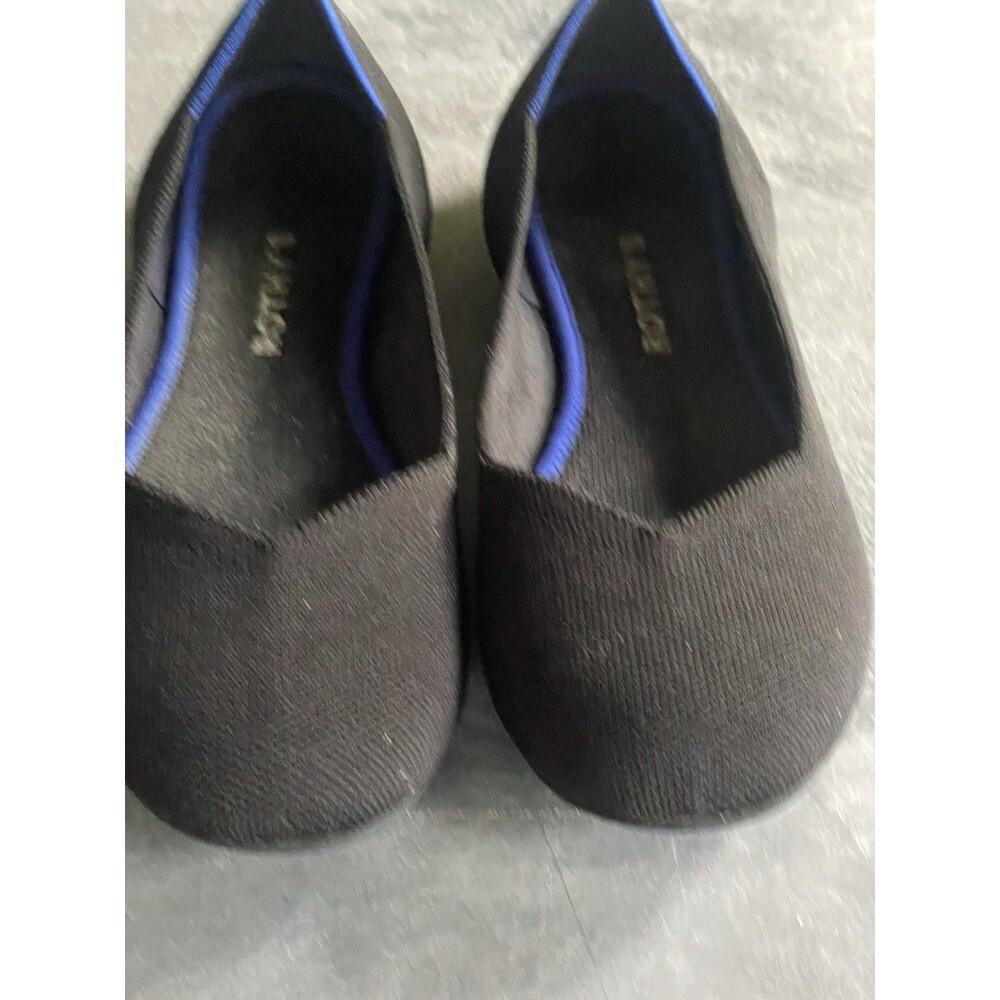 Rothy's The Flat Black Solid Round Toe Ballet Shoes - Women's Size 9.5